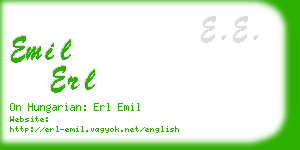 emil erl business card
